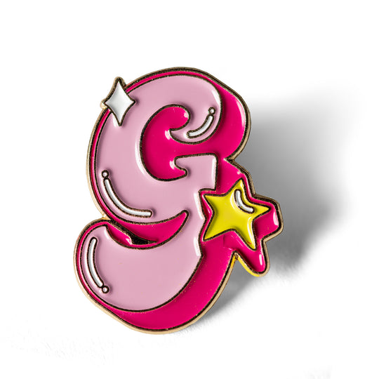 Glisten 'G' Enamel Pin - Glisten Cosmetics - Pin Badge